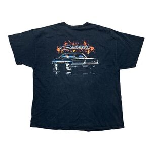 Vintage Y2K Dodge Charger Retro Muscle Car Flames T Shirt Mens 2XL